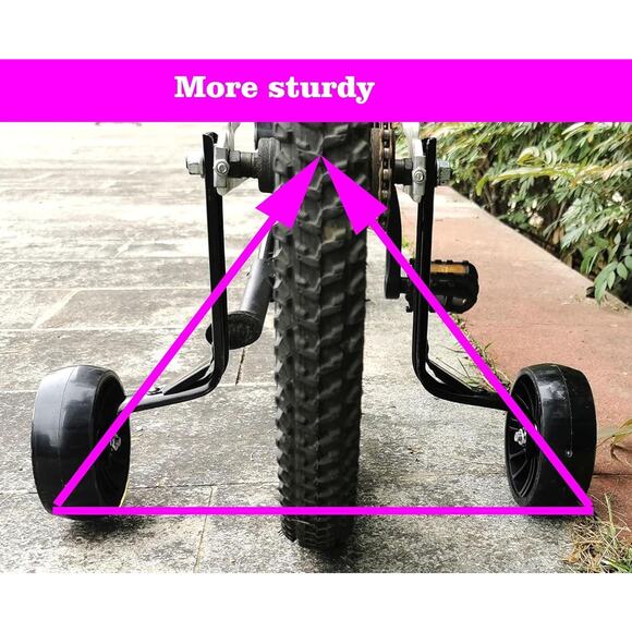 Gugou Flash Training Wheels for 12 14 16 18 20 Inch Bike,Bicycle Training Wheels - Picture 4 of 4